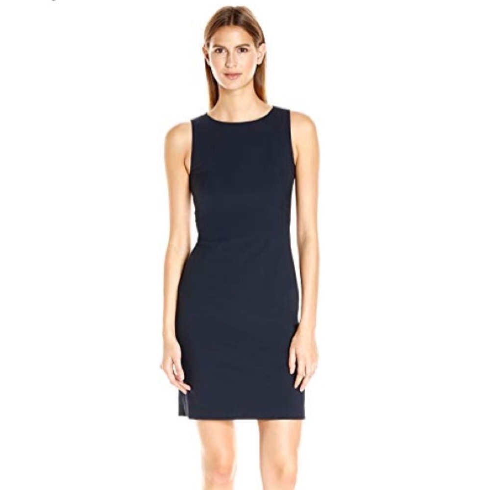 New Theory Betty 2B Shift Dress Navy Blue 2 NWT